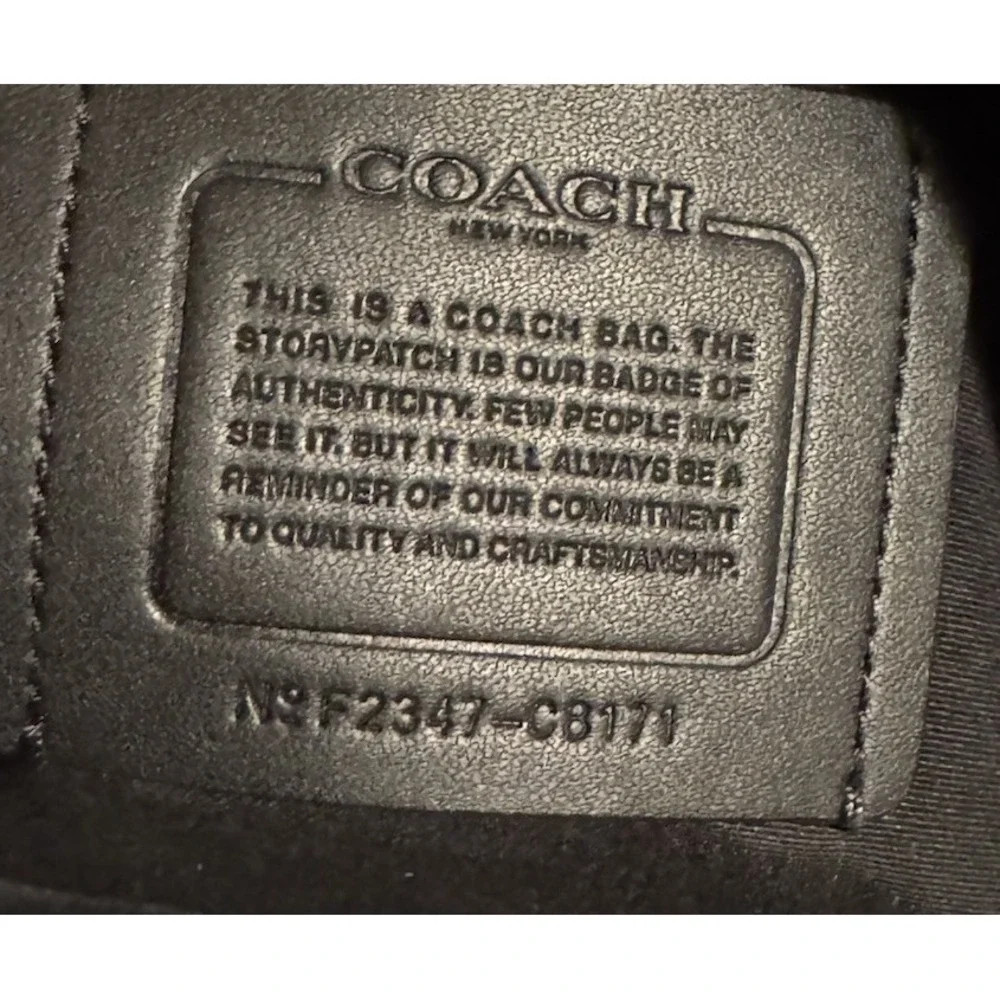 Coach Beckett Slim Brief Laptop Carrier Signature Crossgrain Leather F72977